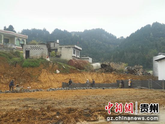贵州省金沙县贵奇酒厂500吨扩建项目建设工地  陈雪 摄