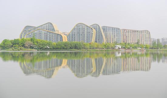 杭州滨江白马湖公园水质优良。 王刚供图