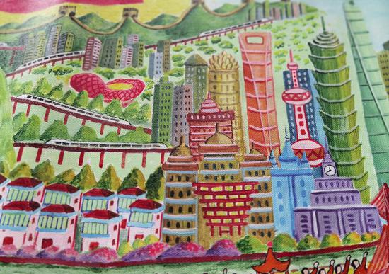 张金泉画作之一  周孙榆 摄