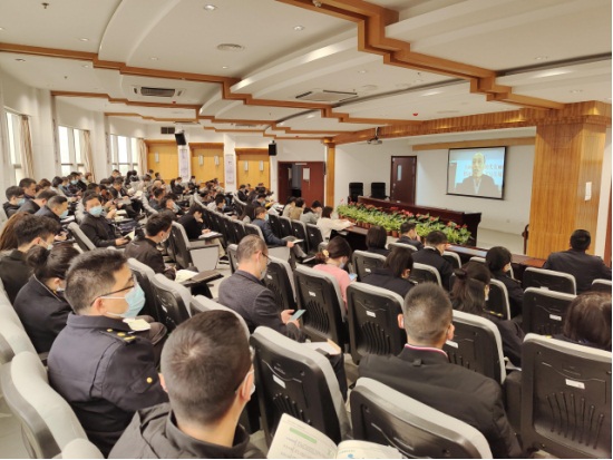 温州在各地开设云课堂分会场，组织相关人员学习《浙江省生活垃圾管理条例》。  甘晓培提供