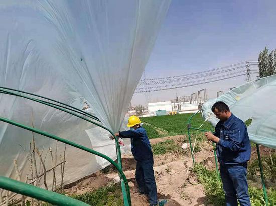 国网喀什供电公司：全力应对大风扬沙天气