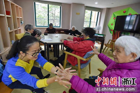 杭州一养老机构内。 杭州民政 供图