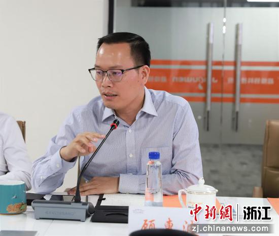 浙江甲骨文超级码科技股份有限公司董事长顾惠波。胡亦心 摄