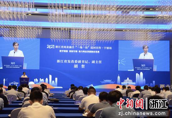 浙江省发展和改革委员会副主任胡奎致辞 唐华荣供图