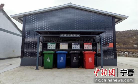 村级垃圾分类驿站。