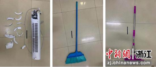 孟某抛掷的物品。  临平检察 供图