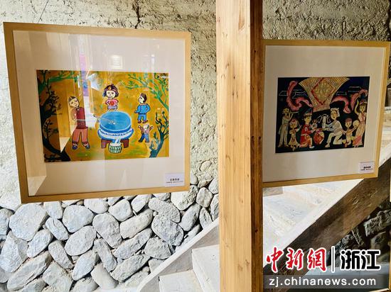 畲画多反映畲族人民的节日、习俗及日常生活  李典 摄