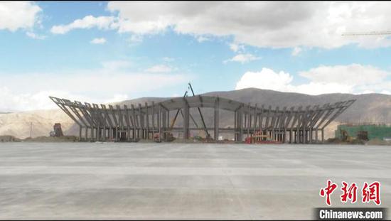 新疆塔什库尔干机场场道工程基本完成，年内试飞。　塔什库尔干县委宣传部供图