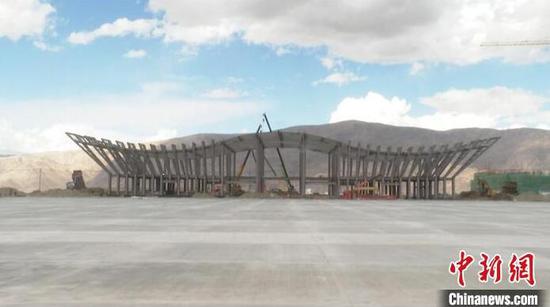 新疆塔什库尔干机场场道工程基本完成，年内试飞。　塔什库尔干县委宣传部供图