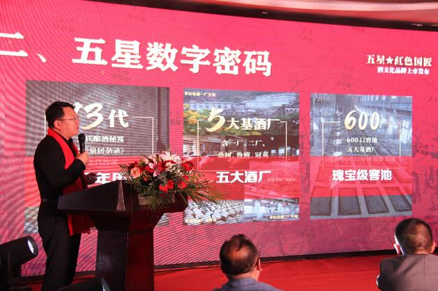 创意中国酒文化之旅联合发起人、贵州顶盛五星品牌管理公司总经理李海龙发布“五星红色国匠品牌”