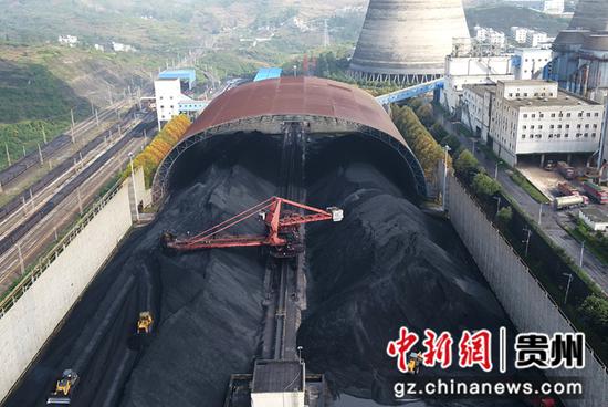 塘寨发电厂堆煤场