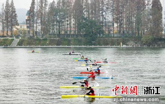 运动员在比赛中。浙江省体育局 供图