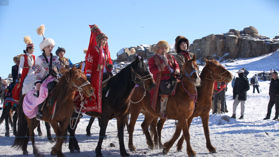 吉木乃县第三届萨吾尔冬牧文化旅游节盛大开幕