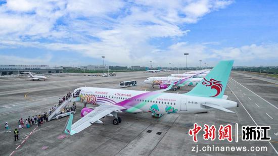 杭州亚运会彩绘飞机机队。 长龙航空供图