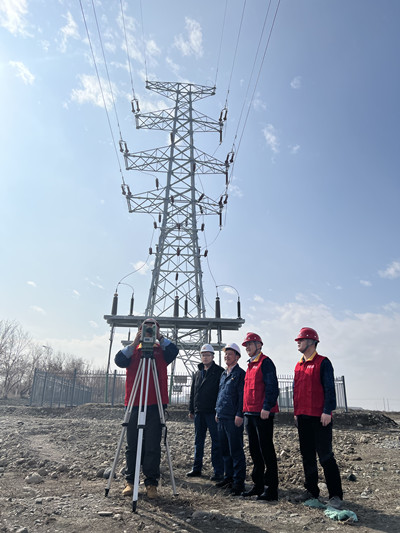 国网奎屯供电公司党员服务队服务新疆天利高新石化股份有限公司20万吨年EVA项目，走进项目园区，提供“电力义诊”。