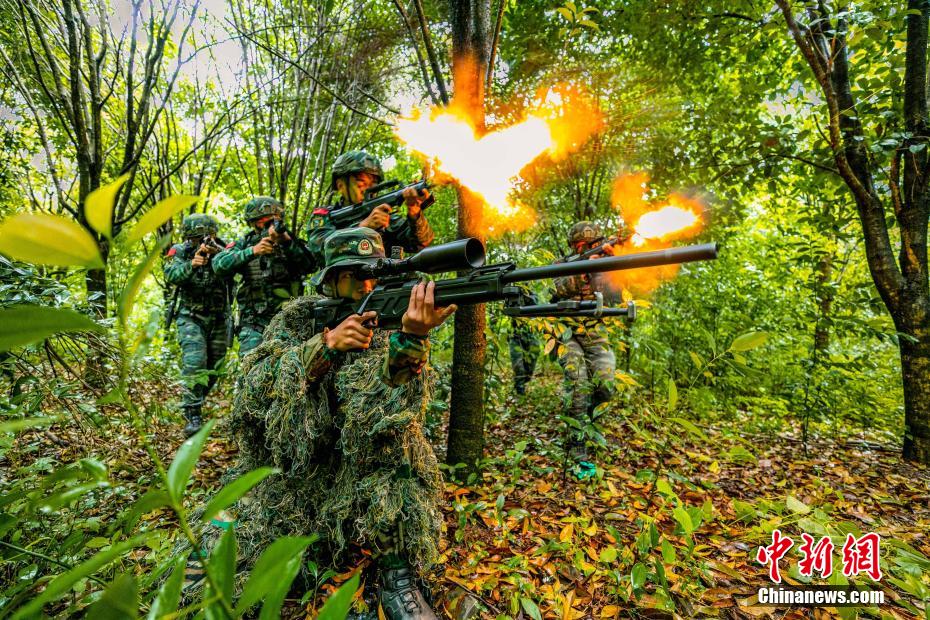 武警广西总队桂林支队开展野外驻训