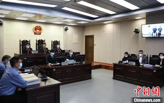 天津公开审理一起涉16人恶势力犯罪集团案庭审现场　天津市二中院供图