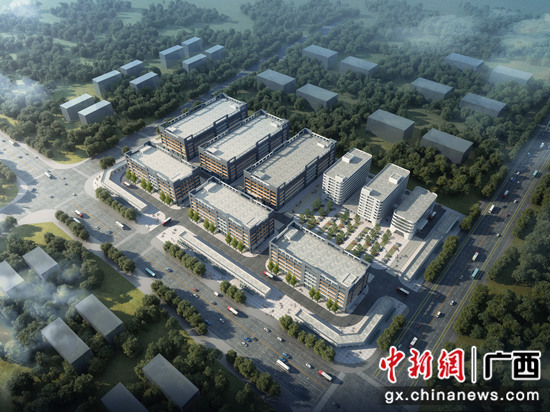 南宁交投创新产业园项目设计效果图 中建八局二公司 供图