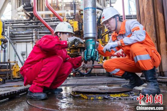 渤中19-6-A10井钻具安全检查。　中海油天津分公司供图