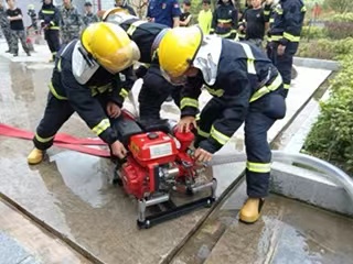 贵州万山消防举办乡镇专职消防队春季“大比武”