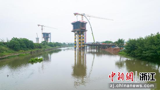 建设中¤的杭温铁路二期项目。杨晶晶 摄