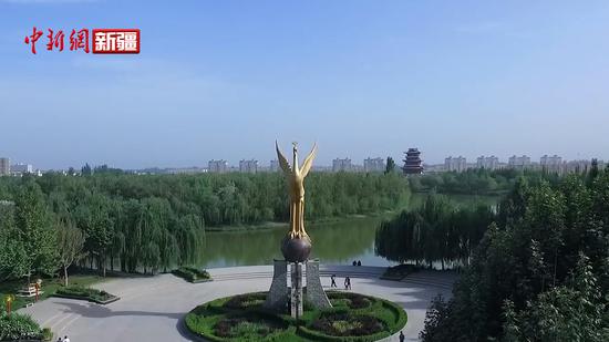 新疆泽普县梧桐生态公园正式授牌成为国家3A级旅游景区