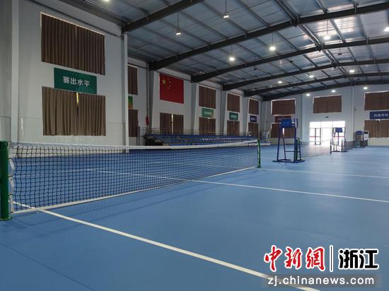 武义县朱王村的浙江省运会短式网球比赛场地。 傅飞扬 摄