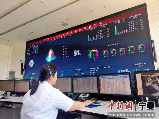 宁夏120质量控制监测预警平台。李元昊 摄