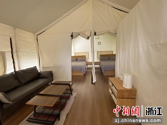 建在吴畲村的“帐篷房”一景。 林波 摄