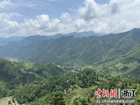 吴畲村山顶远眺一景。 林波 摄