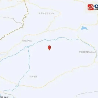 凌晨，新疆發生4.6級地震