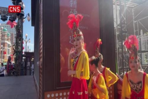Xinjiang International Grand Bazaar wows tourists