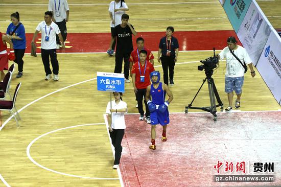 刘洋浩参加比赛。贵州省运会组委会供图