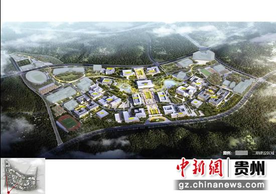 贵州轻工职业技术学院科技新城新校区一期建设项目进入主体施工