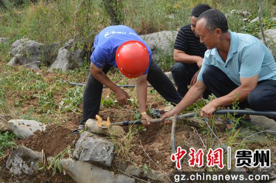 贵州金沙：村民自发集资引水共同抗旱