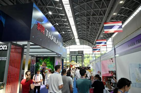 第19届中国—东盟博览会泰国展区  中新社记者  俞靖 摄