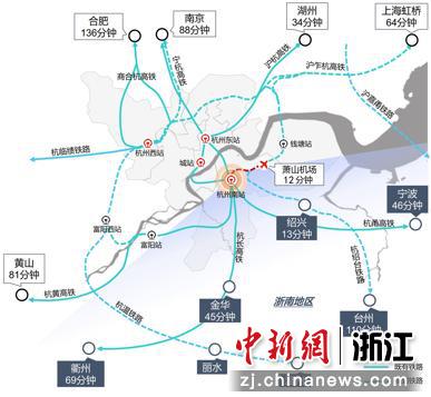 杭州南站区位图。杭州南站供图