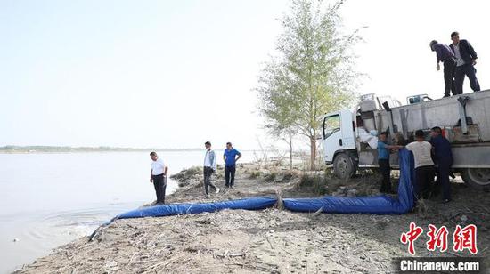 此次“叶尔羌高原鳅”投放到塔里木河阿拉尔段。　潘许 摄
