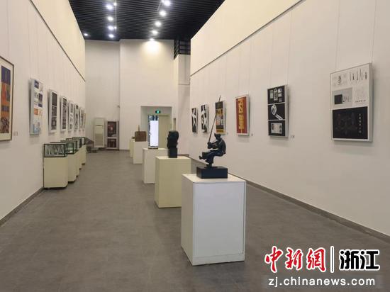 展览现场。杭州师范大学美术学院供图