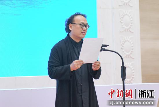 中国美术学院院长高世名发言。 王刚 摄
