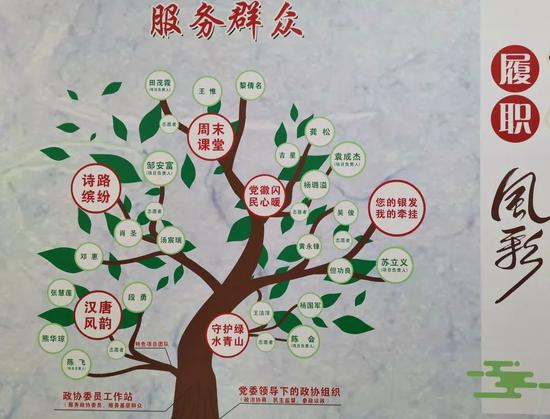 清镇市滨湖街道政协委员联络组志愿服务项目思维导图。
