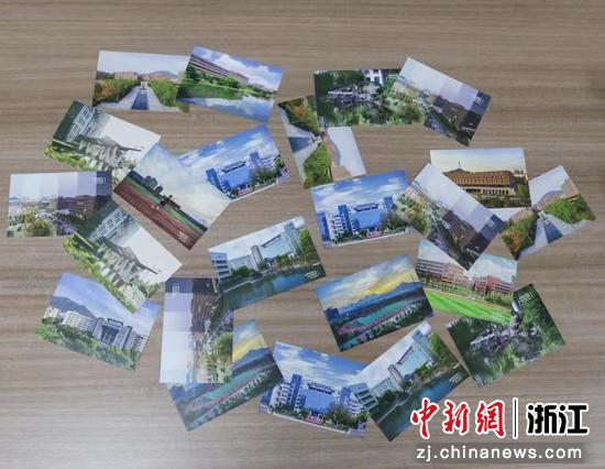 温州商学院向校友寄出的明信片 王文 供图