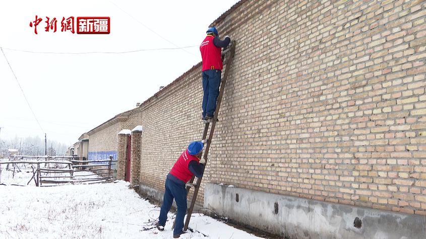 新疆伊犁降溫降雪，電力部門保供電