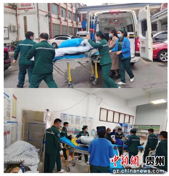 急诊科全心抢救患者。松桃县民族中医院供图。