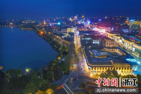 夜色下的杭州。浙江省商务厅 供图