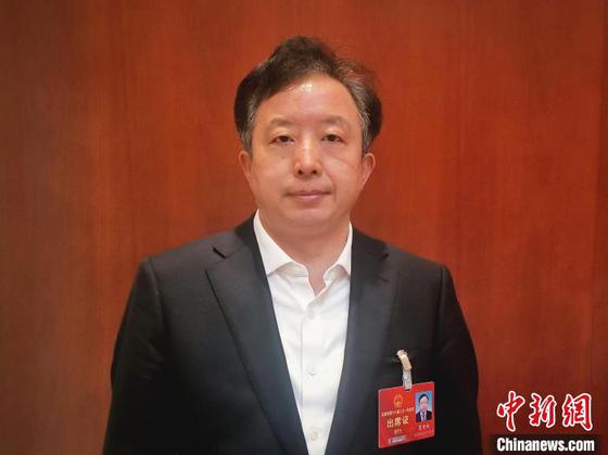 天津市人大代表、滨海高新区党委书记、管委会主任夏青林 周亚强 摄