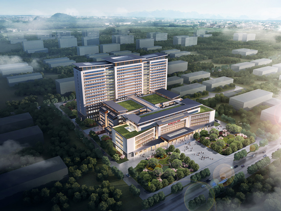 都安瑶族自治县人民医院整体搬迁项目（一期）EPC总承包鸟瞰图