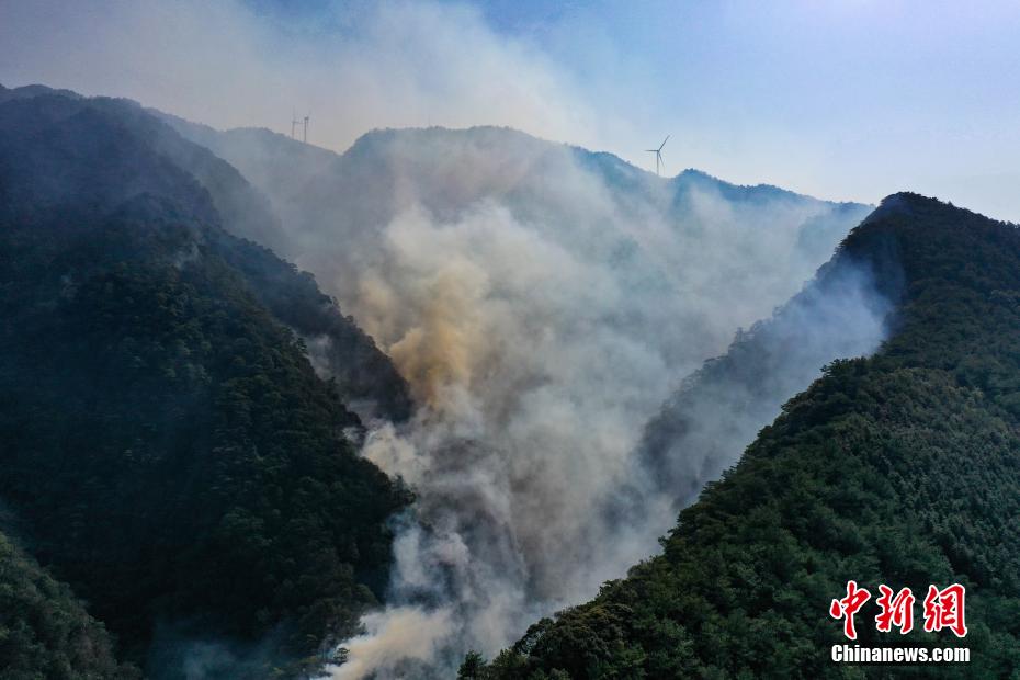 廣西興安突發山火 500余人投入救援