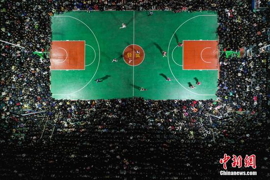 贵州首届“村BA”篮球联赛总决赛开赛