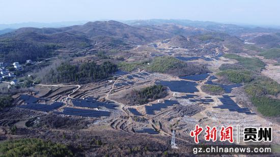 位于松桃县的光伏发点项目    图片由工行贵阳南明支行提供